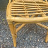 Set of four rattan chairs