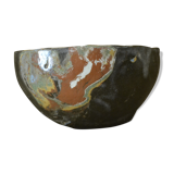 Empty handmade marbled pocket