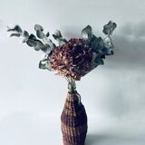 Vintage bottle with wicker