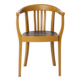 Fauteuil vintage allemand – Jaune moutarde et vert des années 1950 – Style Mid-Century