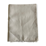 Reserve sheet in linen canvas 1960 embroidered bumblebee Blue Flower