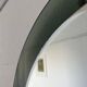 Decorative round wall mirror in smoked glass, Space Age Italian collectible