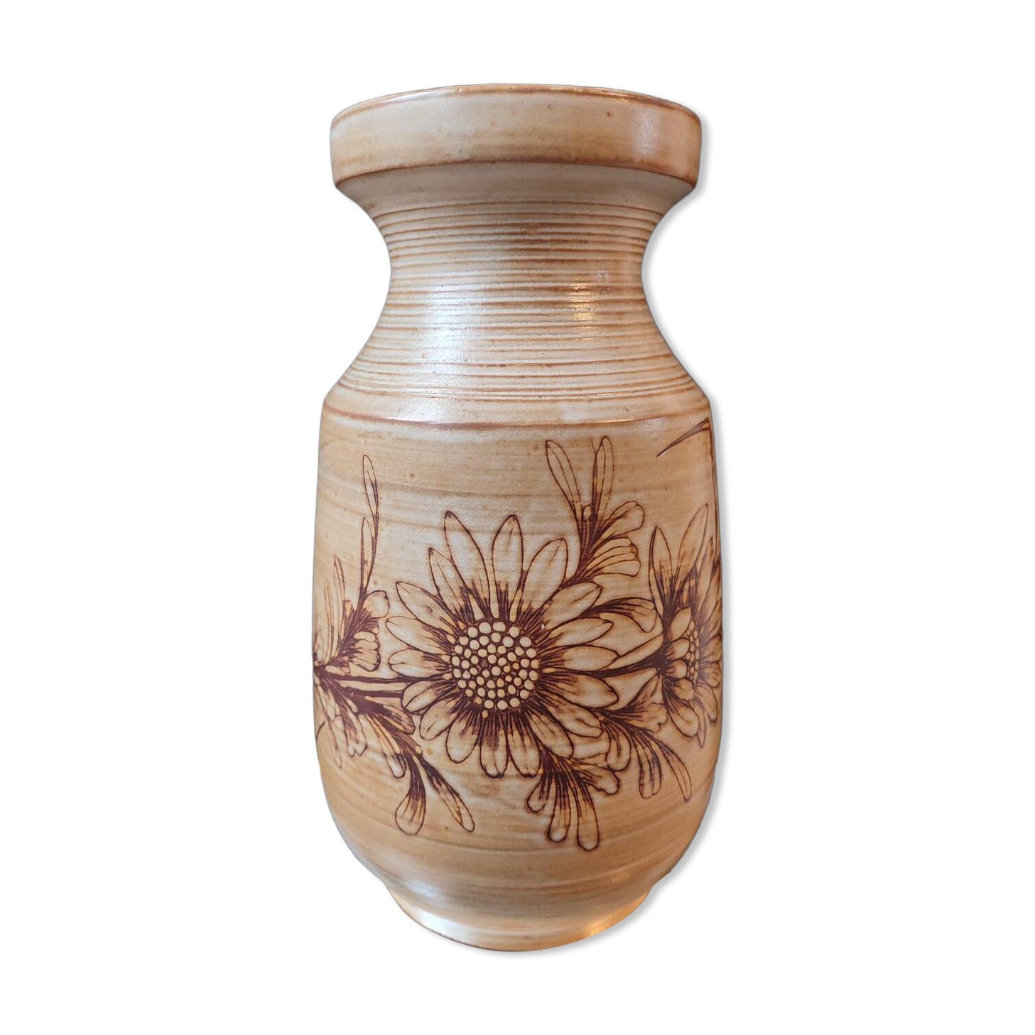 Large Vallauris vase signed by Jacques Fonck and Jean Matéo, 1950s.