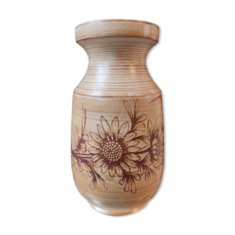 Large Vallauris vase signed by Jacques Fonck and Jean Matéo, 1950s.