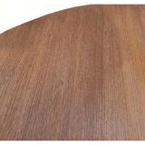 Vintage Scandinavian teak dining round table 60s
