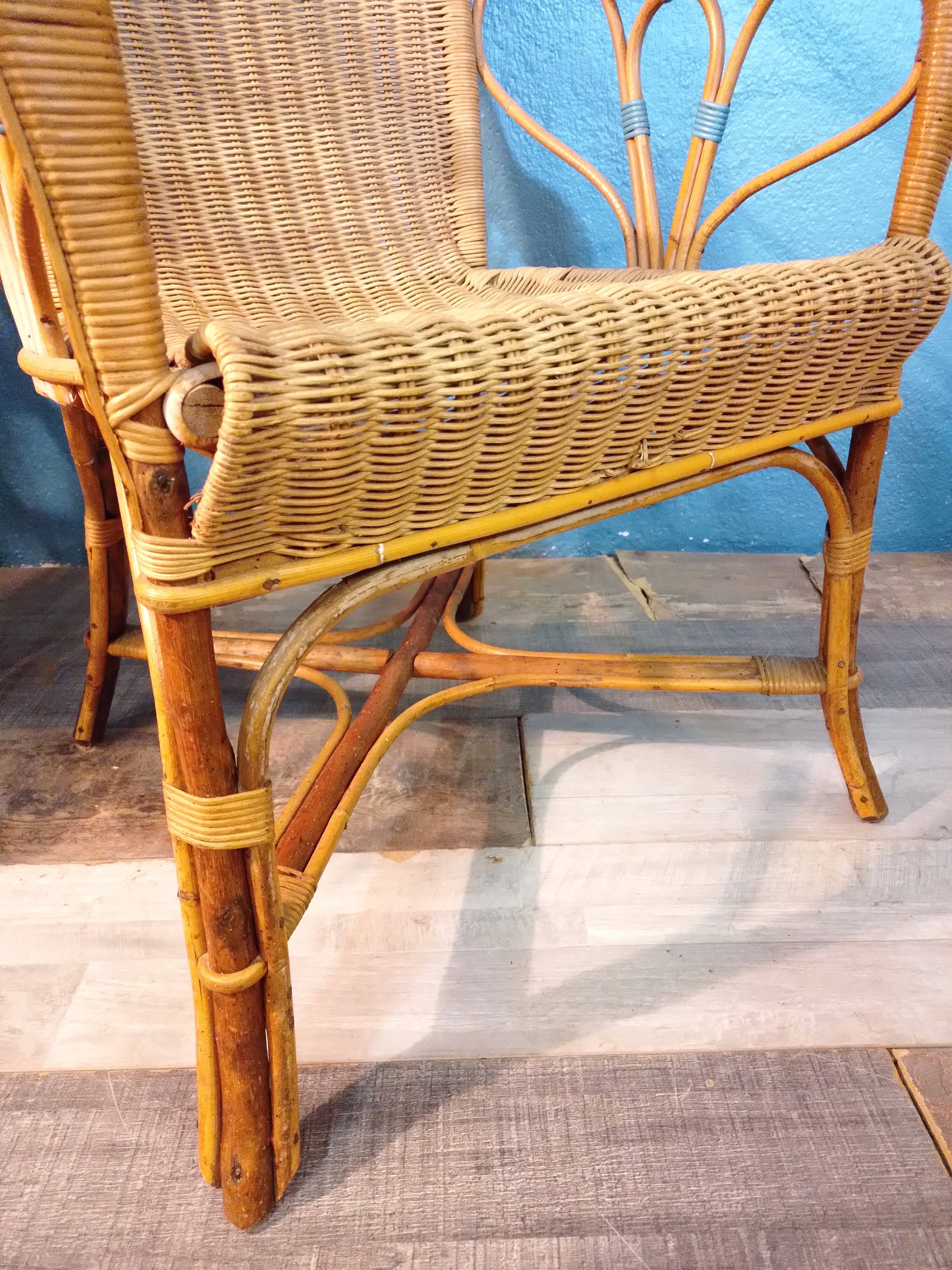 Wicker armchairs 1930s