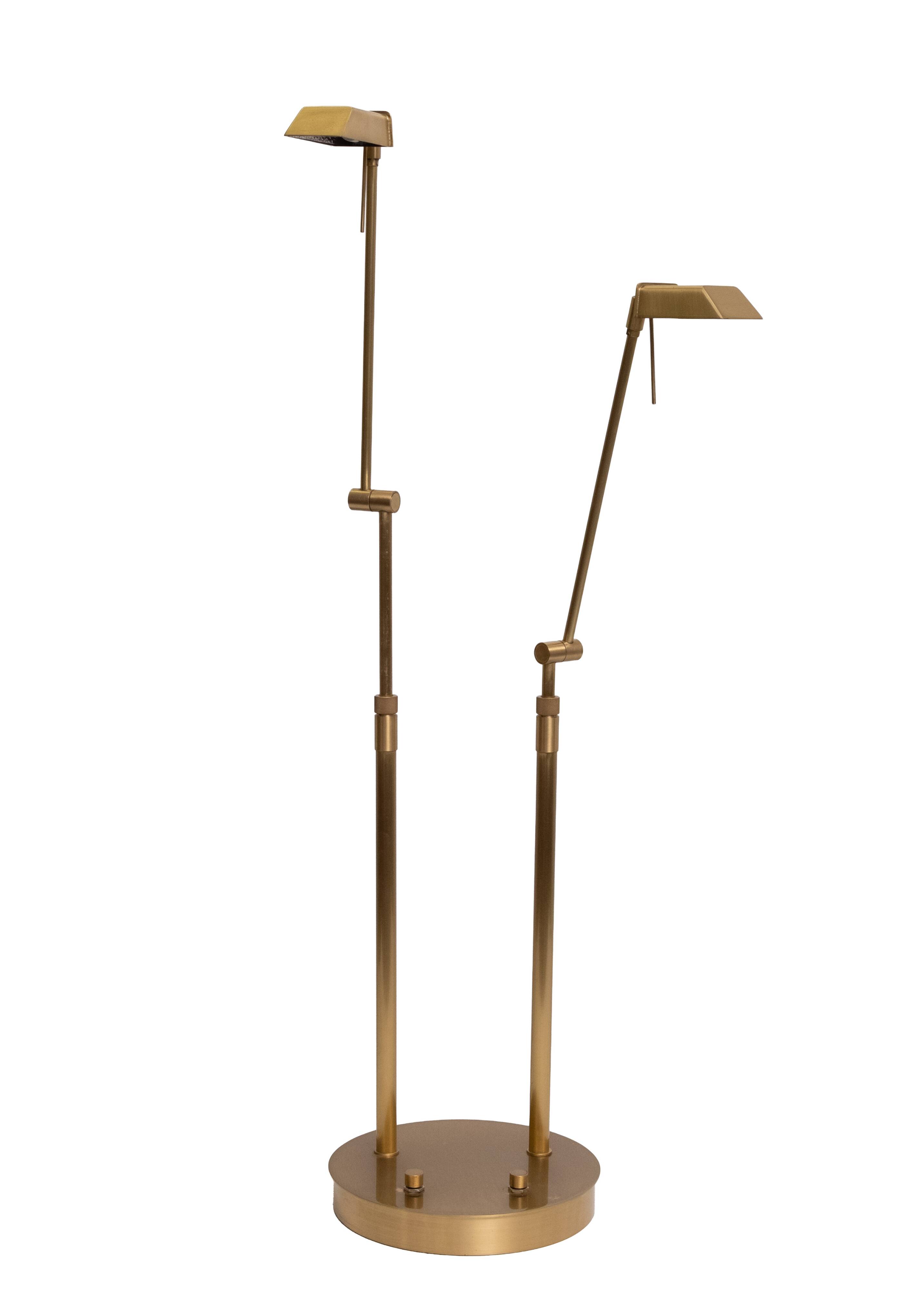 Stunning Ben Demmers Brass double l table lamp 1980s