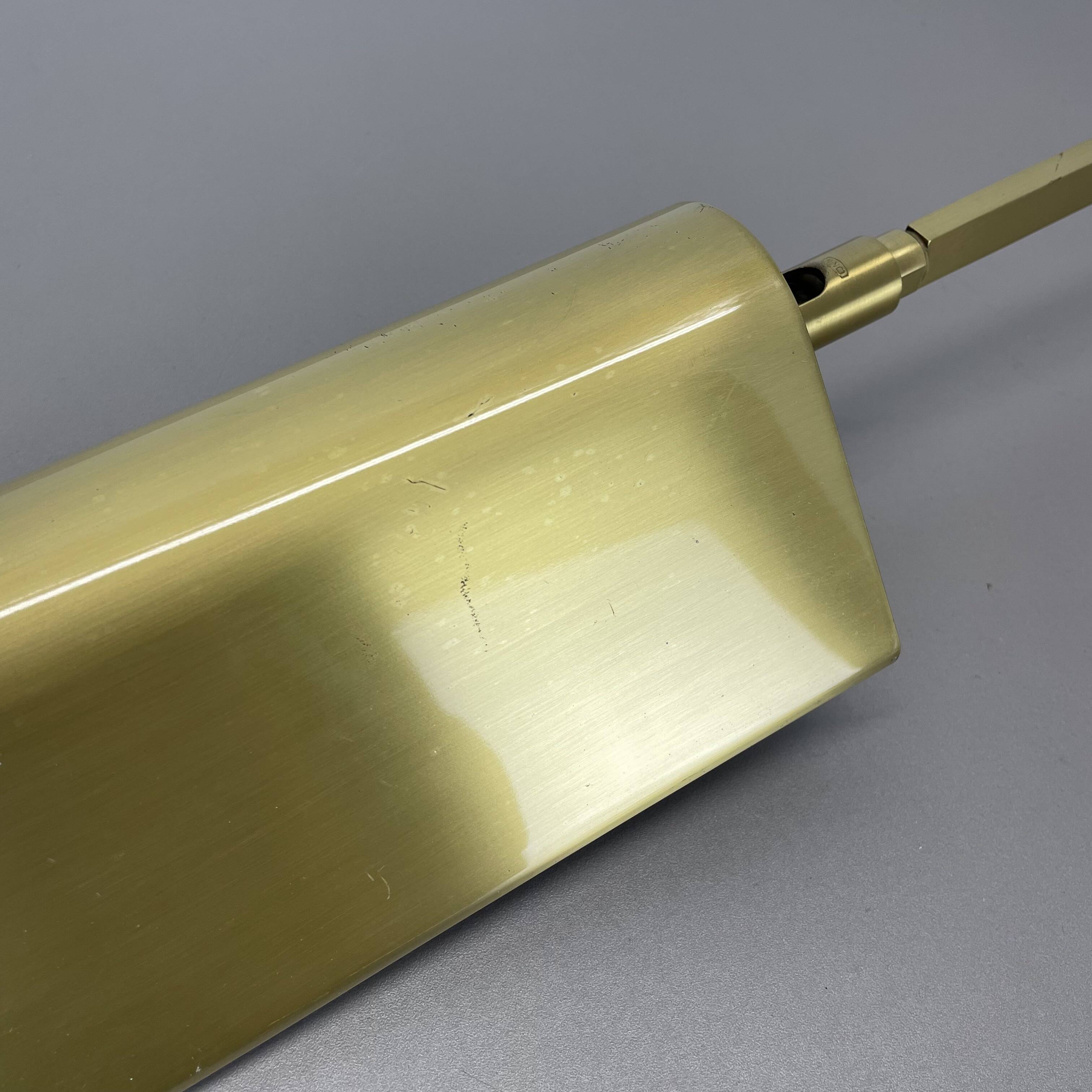 Large 77cm  omi swing arm brass acryl glass wall light italy 1970s