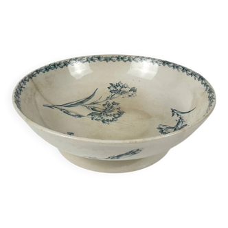 Footed bowl model "Carnation", KG Lunéville, ironstone, 19th century