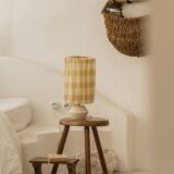 Pitchoun to pose - yellow with squares - chamotte stoneware