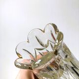 Antique vase in chiseled glass