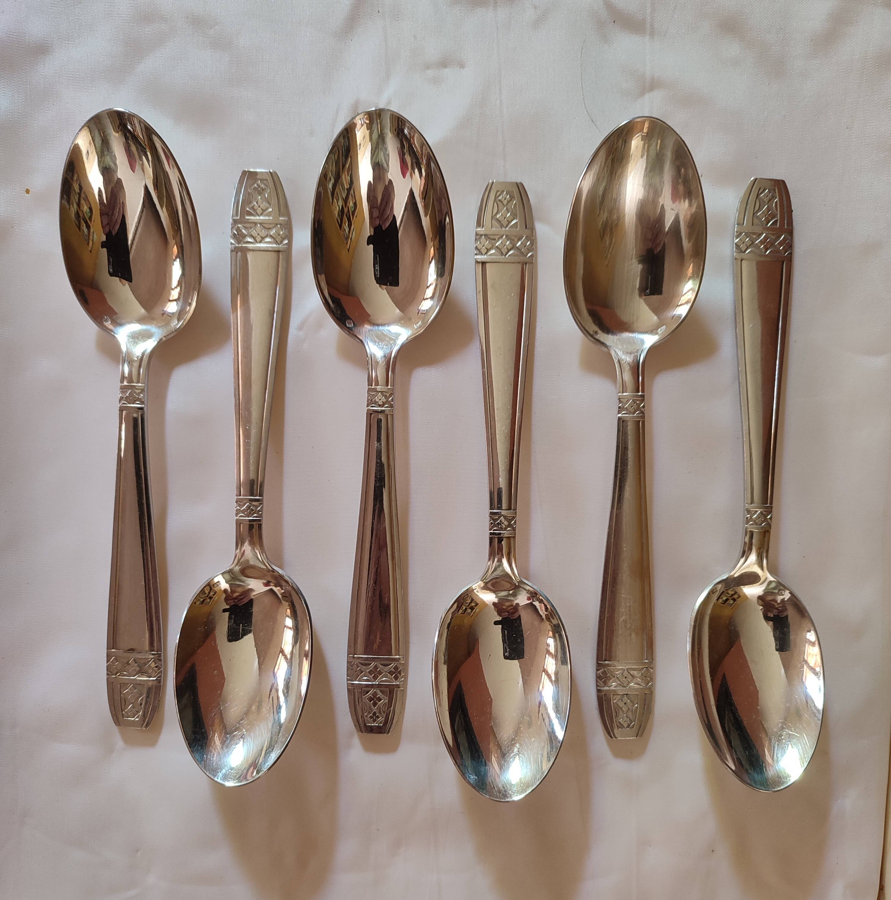 Silver-plated cutlery set - monaco grand prix model with case