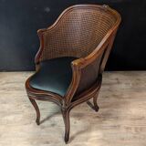 Caned Office Chair, Called "Cabinet Chair", Louis XV Style