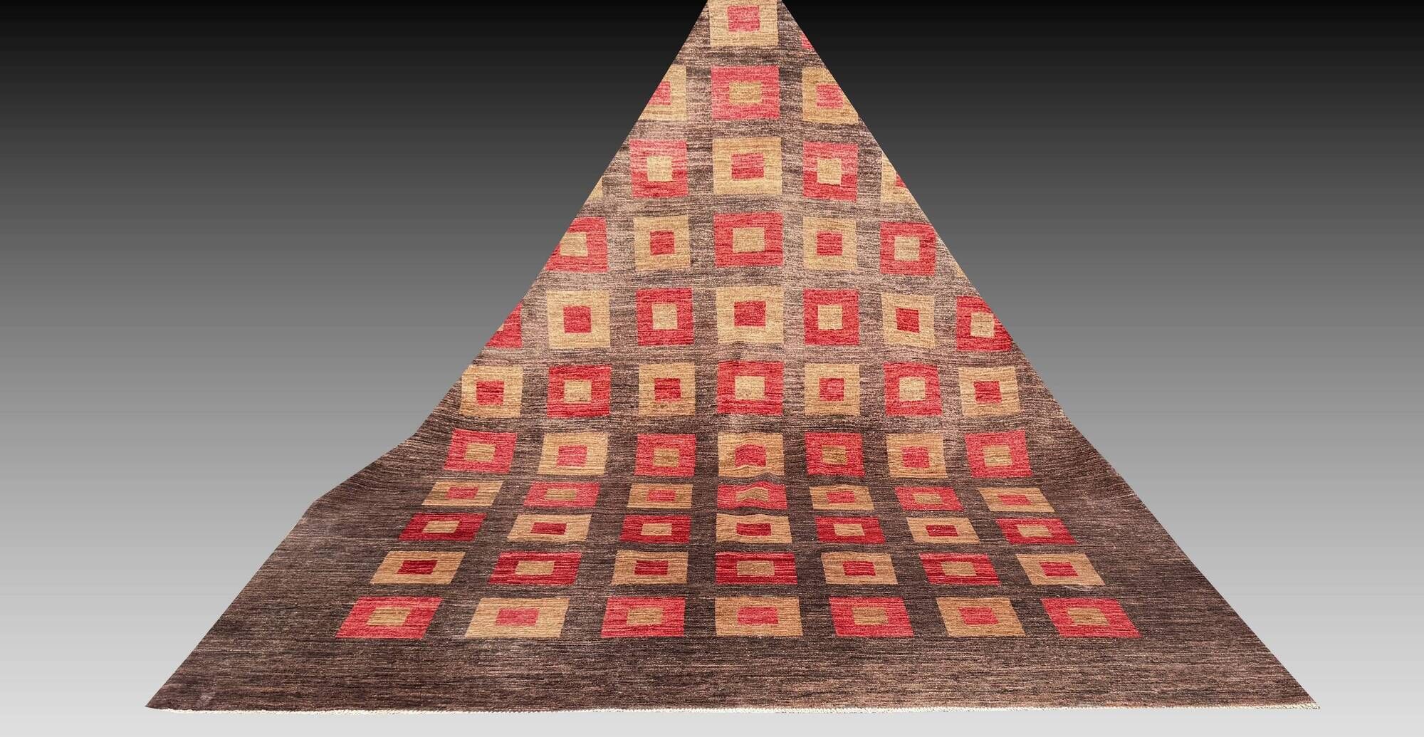 Ziegler Oriental Rug Art Deco: 3.12 X 2.40 Metres - Handmade Wool