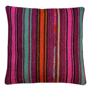 Housse de coussin kilim turc vintage, 40 x 40