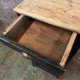 Vintage parisian black patinated buffet