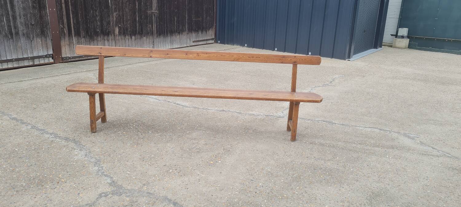 Solid wood church pew 1960