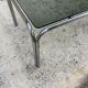 Coffee table smoked glass and chrome