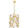 Small Palwa pendant, gilded brass and crystal glass, Germany, 1970s.