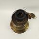 Virginia Beach wooden lamp, brass and glass lampshade