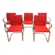 Suite de 5 chaises luges, Ice Sitland