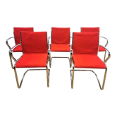 Suite de 5 chaises luges, Ice Sitland