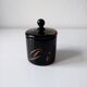 Black opaque glass box with WV glass stamp