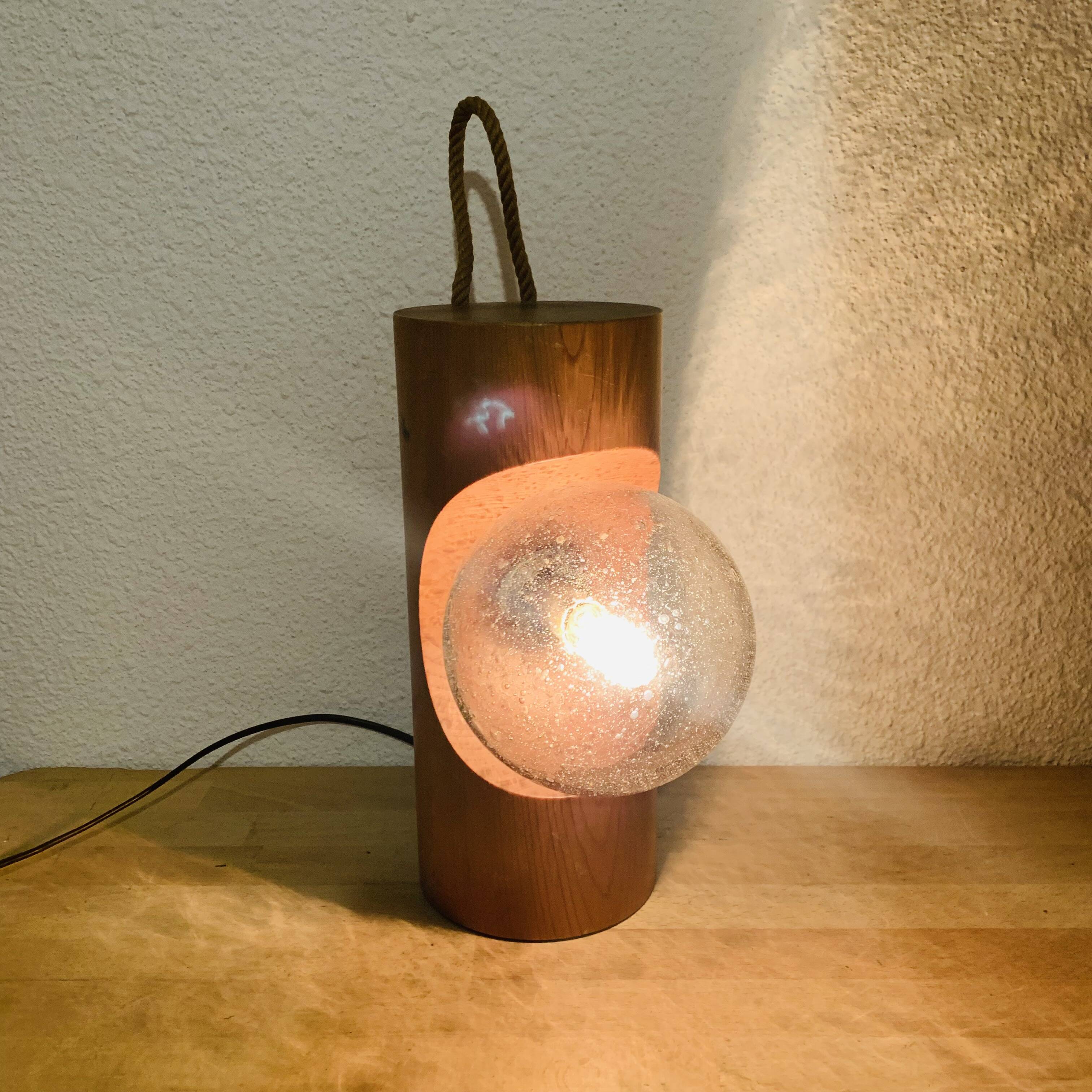 Brutalist lamp Temde Leuchten 70s