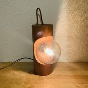 Lampe brutaliste Temde Leuchten années 70