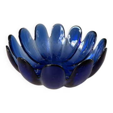 Vintage blown glass fruit bowl