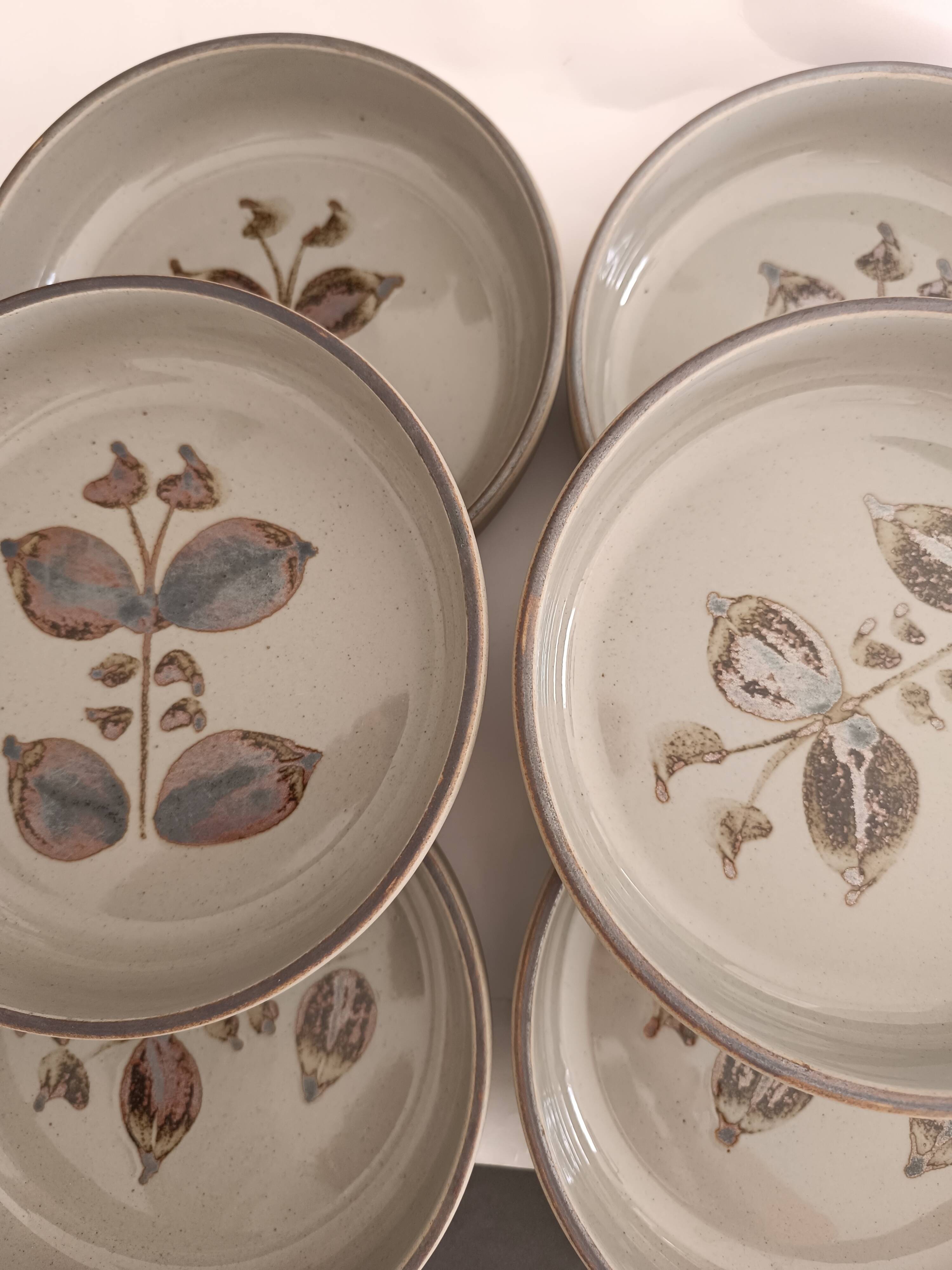 Deep plates in Arnon stoneware