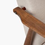 Fox armchair with footrest