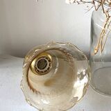 Amber “bell” pendant light