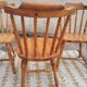 Set 3 chaises bistrot western esprit " Windsor"