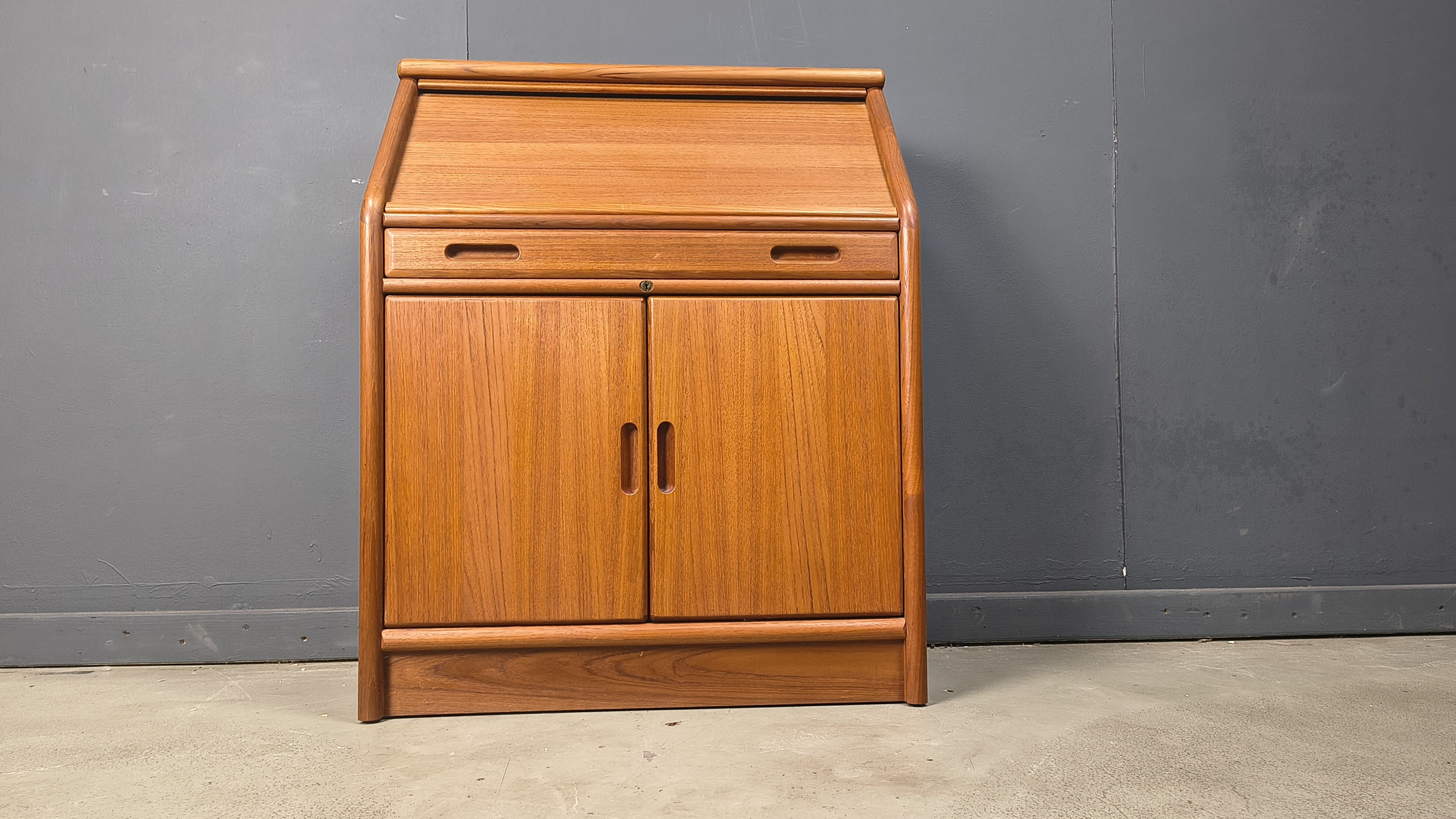 Teak secretaire by Dyrlund, Denmark, 1960s