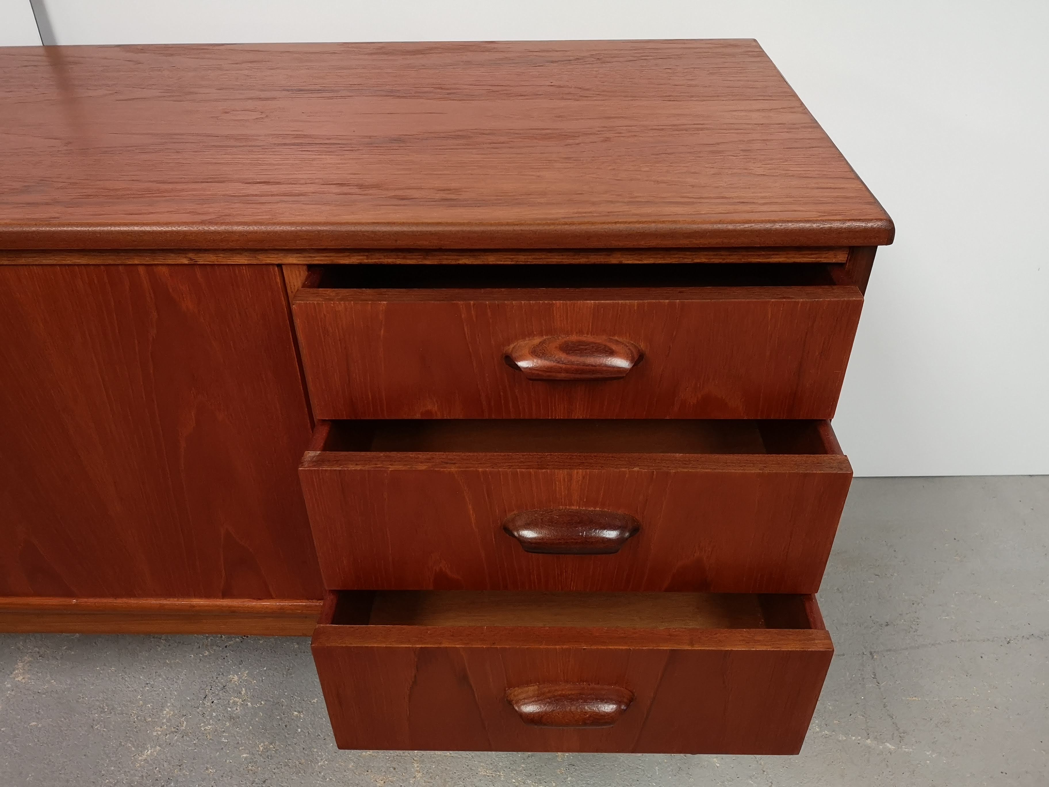Vintage blond teak sideboard