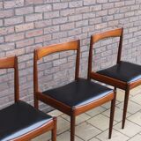 Rosewood Astrid Dining Chairs by Oswald Vermaercke for V-Form, 1962, Set of 5