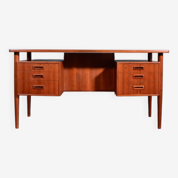 Bureau/secrétaire danois en teck du milieu du siècle. Livraison. Vintage / Moderne / Rétro / Scandinave.