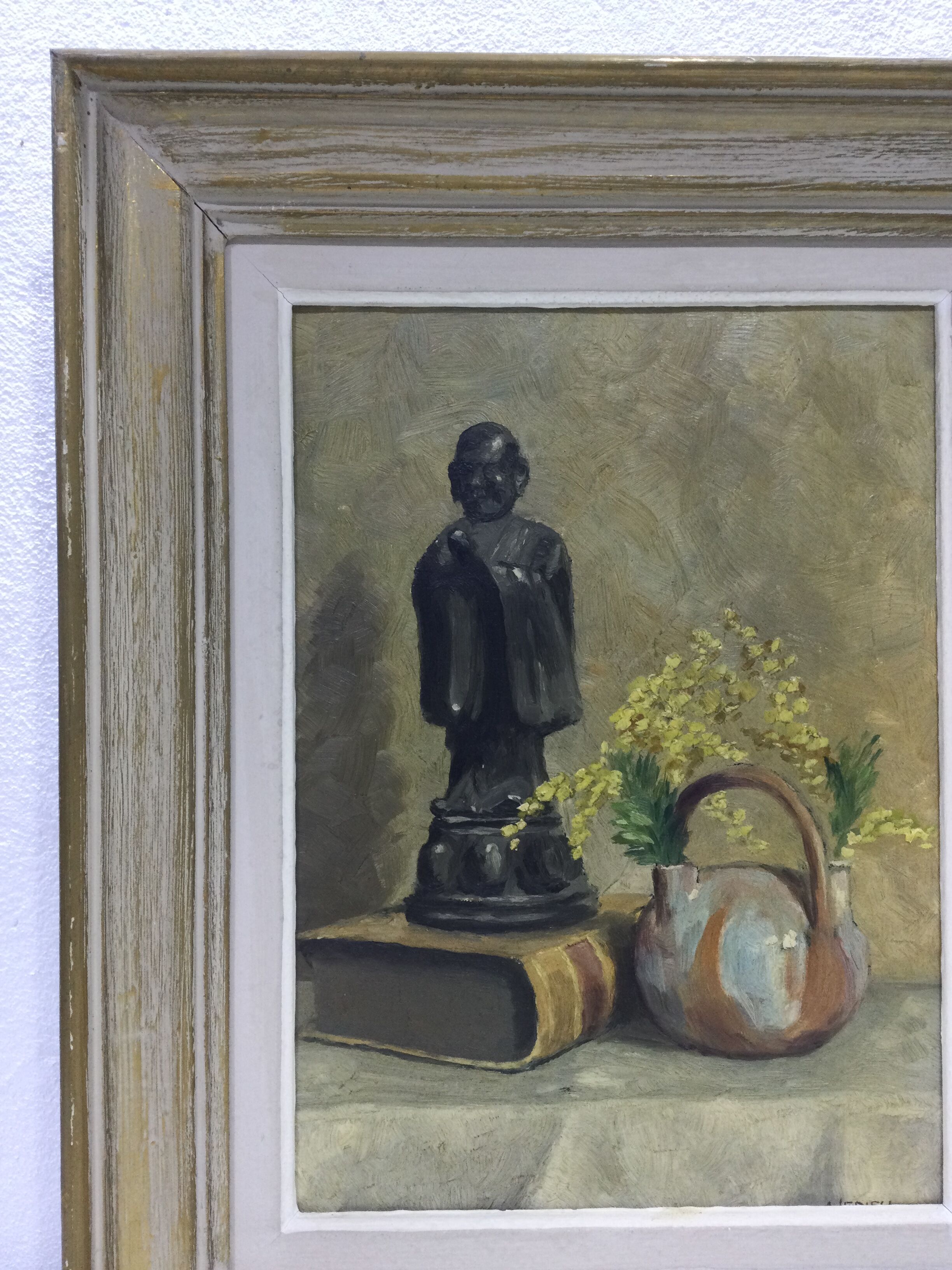 Huile sur toile nature morte