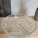 Chiseled glass aperitif tray