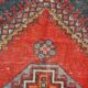 3x6 Red Navy Blue Oriental Vintage Rug, 106x201Cm