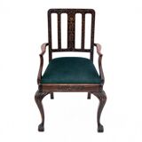 Ensemble de fauteuils de style Chippendalle, vers 1900. Après rénovation.