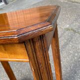 Étagère art déco 1960 en bois massif avec tiroir