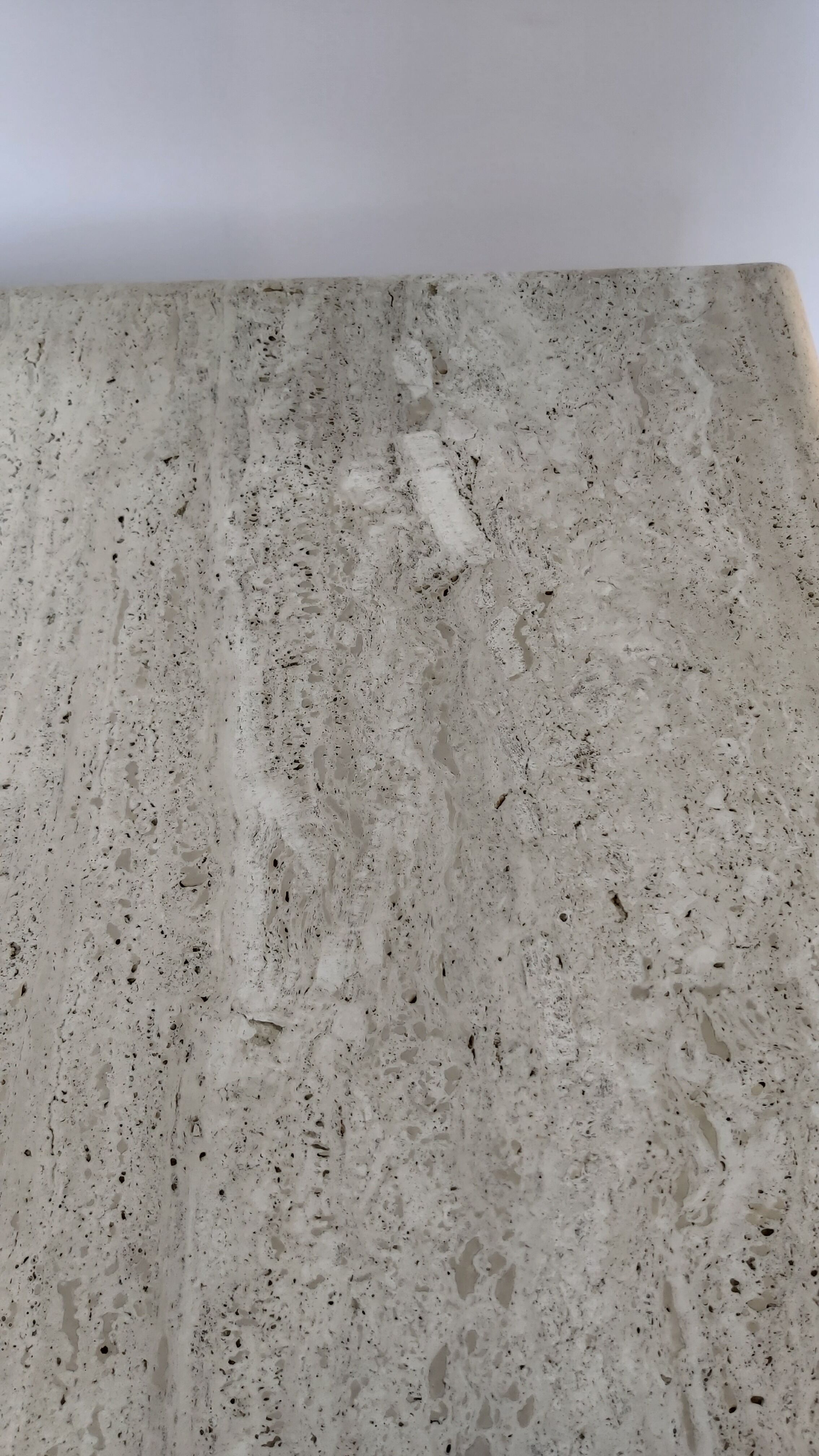 Travertine table, Italy, 1980s