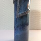 Japanese blue roll vase