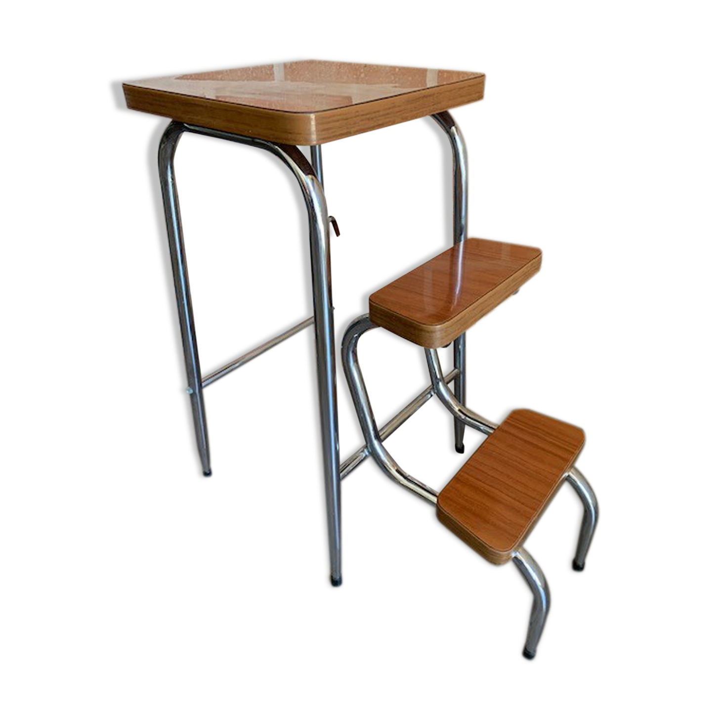 Stepladdler in vintage formica 70s