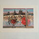 Lithograph signed by Michel Henry - The Institute and Notre Dame de Paris