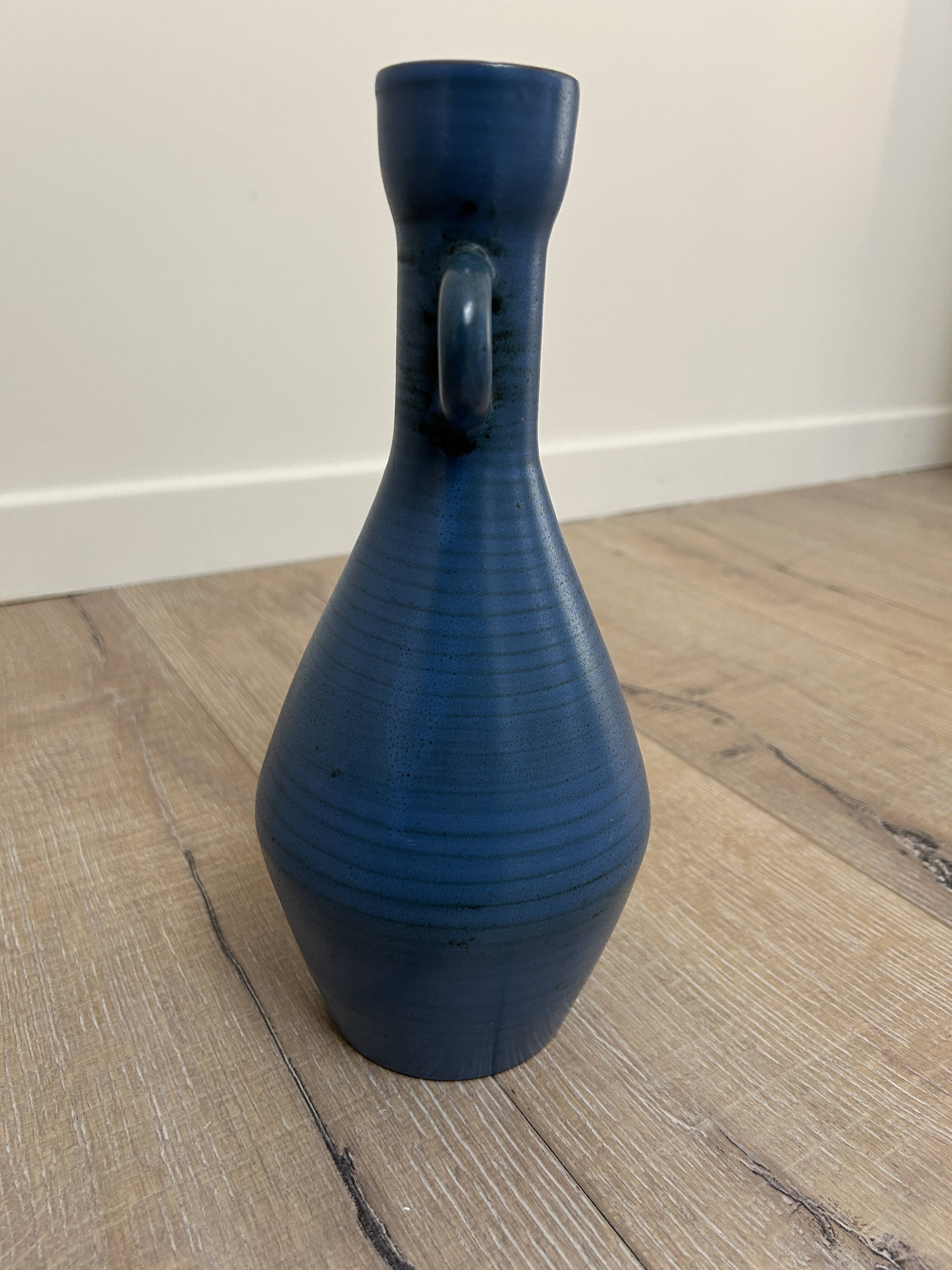 Blue Vallauris vase