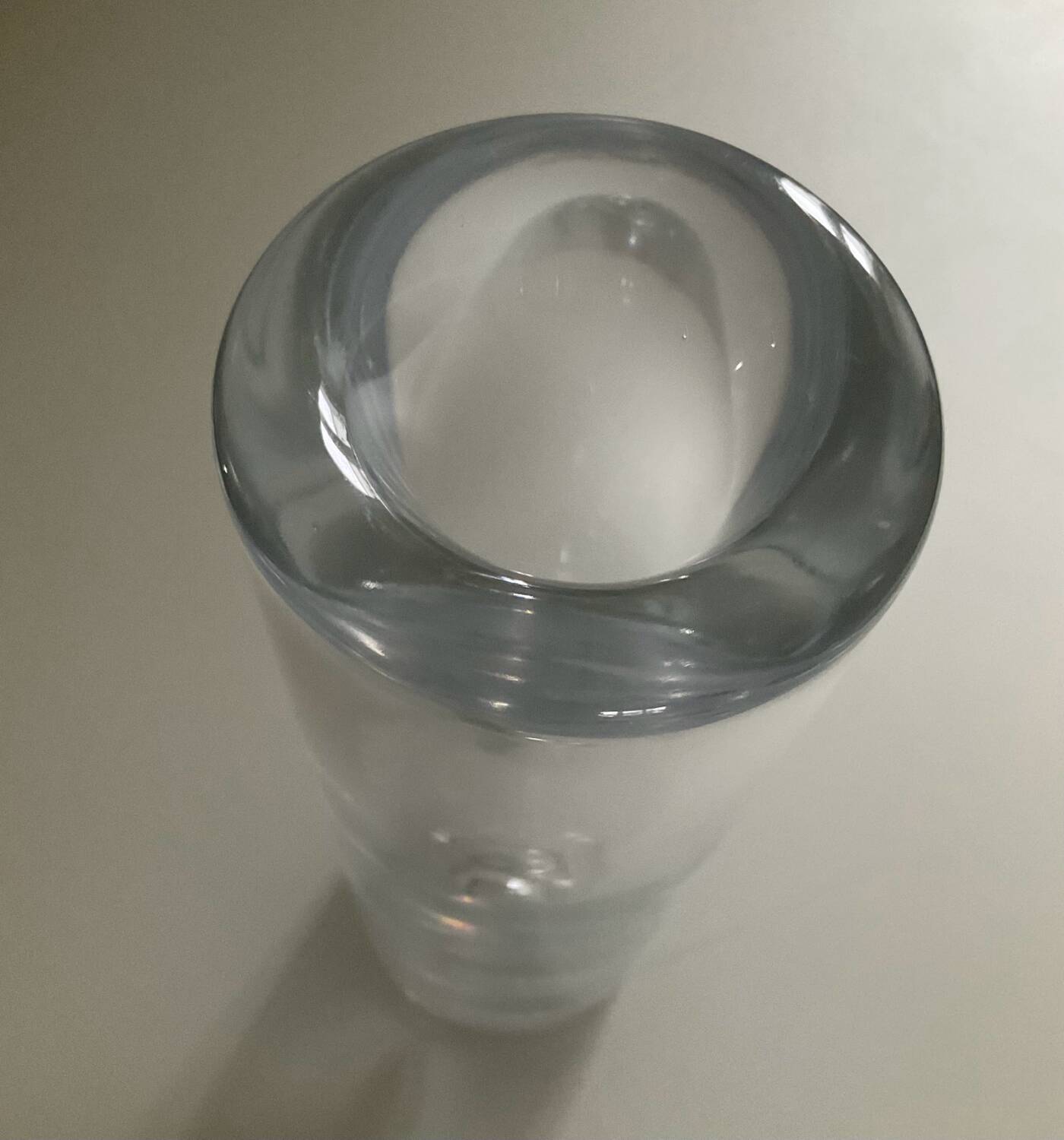 Crystal magnifying glass vase from the 70s