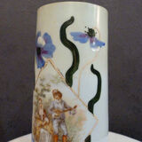 Art Nouveau style opaline vase